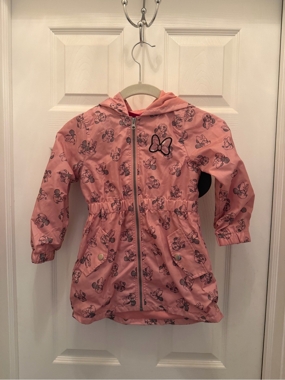 Disney Pink Minnie Mouse Print Raincoat